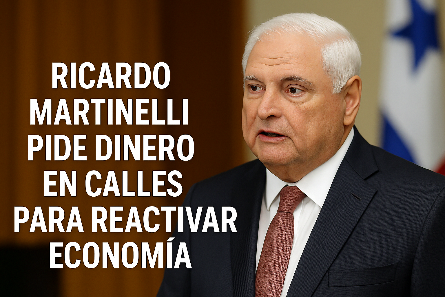 Ricardo Martinelli propone inyectar dinero en las calles para mover la economía panameña.