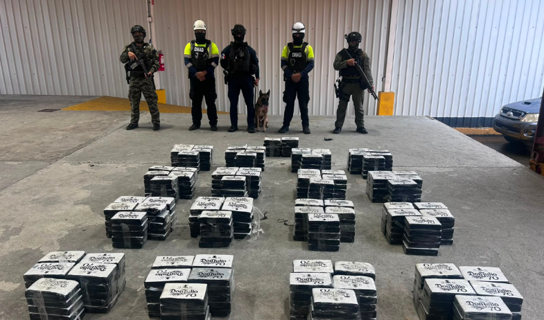 Decomisan 413 paquetes de droga en puerto de Colón rumbo a Europa